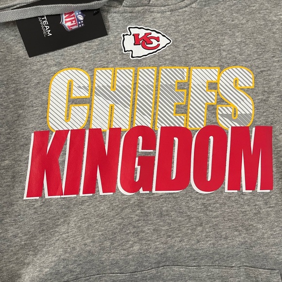 NWT Nike Gray Chiefs Kingdom Hoodie Size Medium - Picture 3 of 7